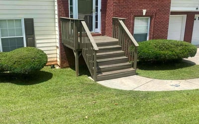 Photo of Mary M.'s yard after getting landscaping in Douglasville, GA