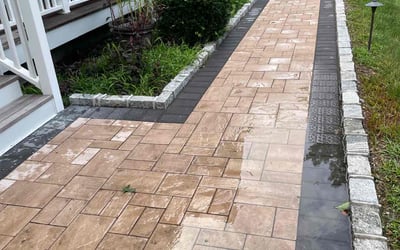 Photo of Alex B.'s yard after getting landscaping in Wantagh, NY