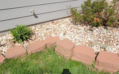 Photo of Kelly H.'s yard after getting landscaping in Adrian, MO