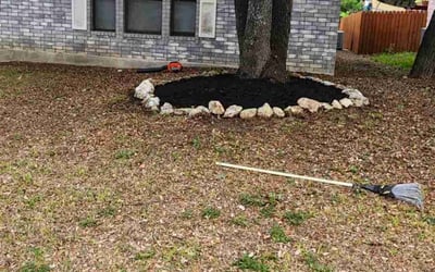 Photo of Will G.'s yard after getting landscaping in Pandora, TX