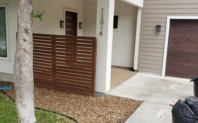 Photo of Justin G.'s yard after getting landscaping in Christine, TX