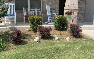 Photo of Karen L.'s yard after getting landscaping in Ferris, TX
