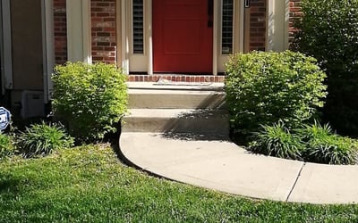 Photo of Aaron L.'s yard after getting landscaping in Mayview, MO