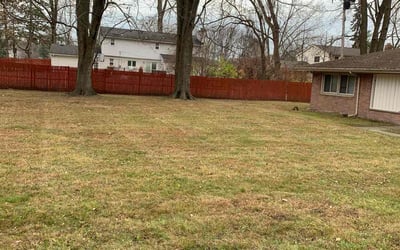 Photo of Linda B.'s yard after getting landscaping in Saint Clair Shores, MI