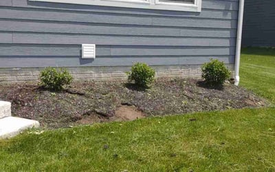 Photo of Michael M.'s yard after getting landscaping in Edison, OH