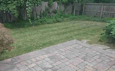 Photo of Valerie B.'s yard after getting landscaping in Goshen, OH