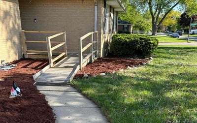 Photo of Sam S.'s yard after getting landscaping in Dekalb, IL