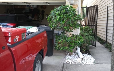 Photo of Jennifer G.'s yard after getting landscaping in Dobbin, TX