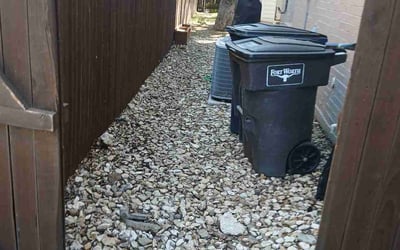 Photo of Daniel N.'s yard after getting landscaping in Dennis, TX