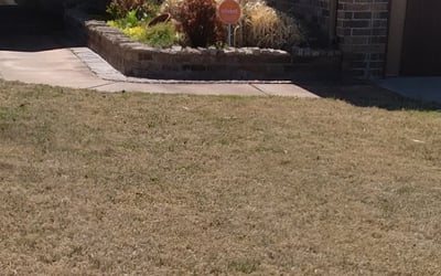 Photo of Kenneth A.'s yard after getting landscaping in Purcell, OK