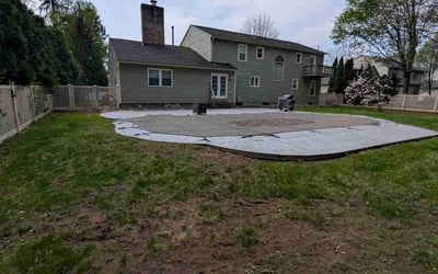 Photo of Joshua B.'s yard after getting landscaping in Oswego, NY