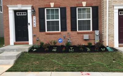 Photo of Cassandra I.'s yard after getting landscaping in Libertytown, MD