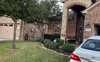 Photo of Amy M.'s yard after getting landscaping in Avalon, TX