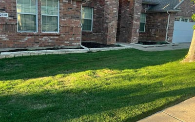 Photo of Natalie G.'s yard after getting landscaping in Denton, TX