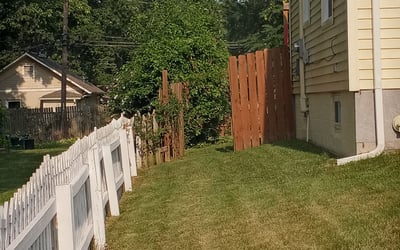 Photo of Karen M.'s yard after getting landscaping in Fort Leavenworth, KS