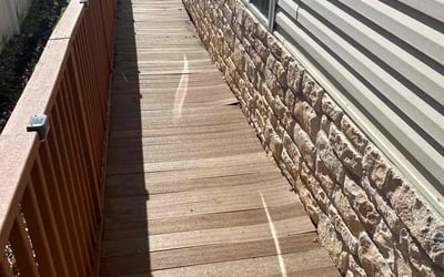 Photo of Pauline C.'s yard after getting landscaping in Milwaukee, WI