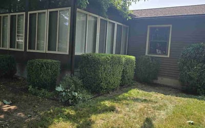 Photo of Joe L.'s yard after getting landscaping in Greenville, MI