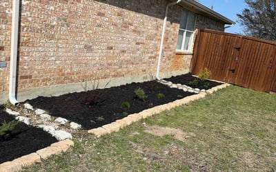 Photo of Jessica S.'s yard after getting landscaping in Wylie, TX