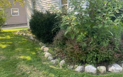 Photo of Tom B.'s yard after getting landscaping in Chardon, OH