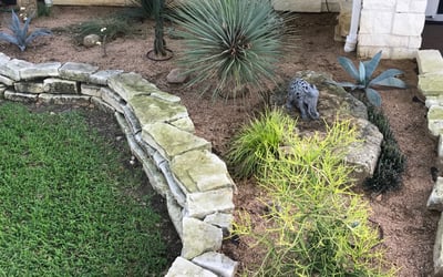 Photo of Kimberly D.'s yard after getting landscaping in West Columbia, TX