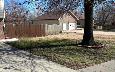 Photo of Michelle K.'s yard after getting landscaping in Bonner Springs, KS