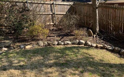 Photo of Allen L.'s yard after getting landscaping in Hot Springs National, AR