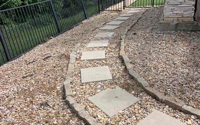 Photo of Andrea S.'s yard after getting landscaping in Palmer, TX