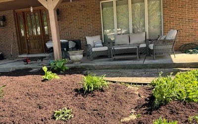 Photo of Sandra G.'s yard after getting landscaping in Naperville, IL