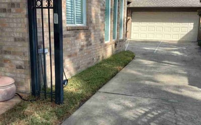 Photo of Matthew M.'s yard after getting landscaping in West Columbia, TX