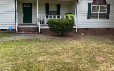 Photo of Loretta R.'s yard after getting landscaping in New Hill, NC