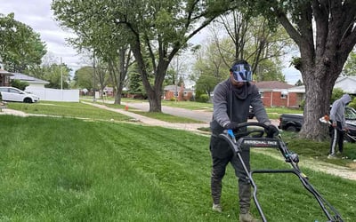 Photo of Charles W.'s yard after getting landscaping in Warren, MI