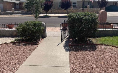 Photo of Steven T.'s yard after getting landscaping in Fabens, TX
