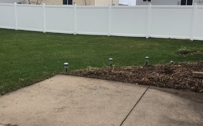 Photo of Lynn B.'s yard after getting landscaping in Braham, MN