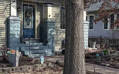 Photo of Peggy R.'s yard after getting landscaping in Davenport, IA