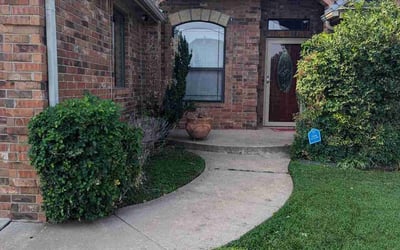 Photo of Brandon R.'s yard after getting landscaping in Luther, OK