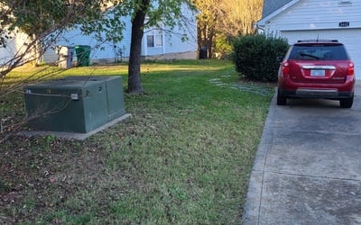Photo of Roberta A.'s yard after getting landscaping in Olin, NC