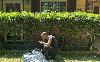 Photo of Katrina M.'s yard after getting landscaping in Shreveport, LA