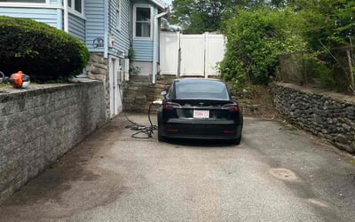 Photo of Jason C.'s yard after getting landscaping in Auburn, MA