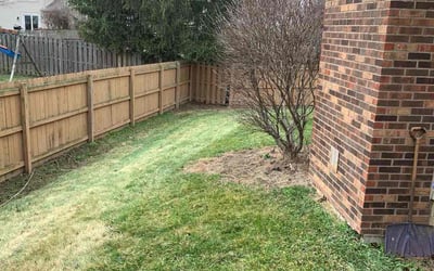 Photo of Bryan B.'s yard after getting landscaping in Jacksontown, OH