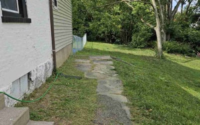 Photo of Sarah M.'s yard after getting landscaping in Silver Grove, KY