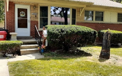 Photo of Tom B.'s yard after getting landscaping in Port Huron, MI