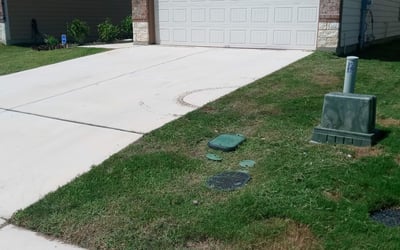 Photo of Angie G.'s yard after getting landscaping in Jourdanton, TX