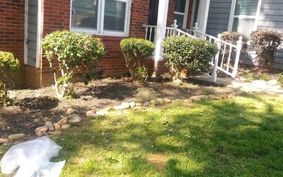 Photo of Rebecca G.'s yard after getting landscaping in Harmony, NC