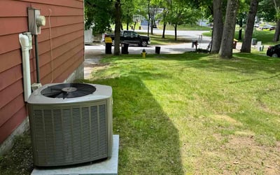 Photo of Amanda R.'s yard after getting landscaping in Saratoga Springs, NY