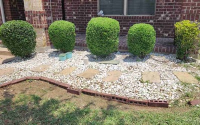 Photo of Dan S.'s yard after getting landscaping in Lillian, TX