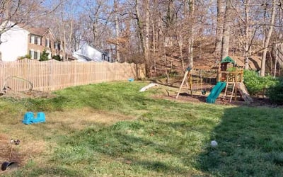 Photo of A J.'s yard after getting landscaping in Clarksburg, MD