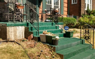 Photo of Sandra J.'s yard after getting landscaping in De Soto, MO