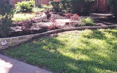 Photo of Matthew C.'s yard after getting landscaping in Josephine, TX