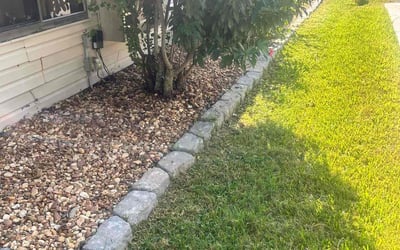 Photo of Barbara C.'s yard after getting landscaping in Oak Hill, FL