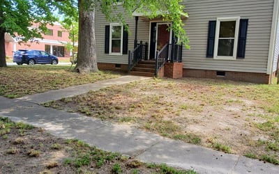 Photo of David S.'s yard after getting landscaping in Wicomico, VA